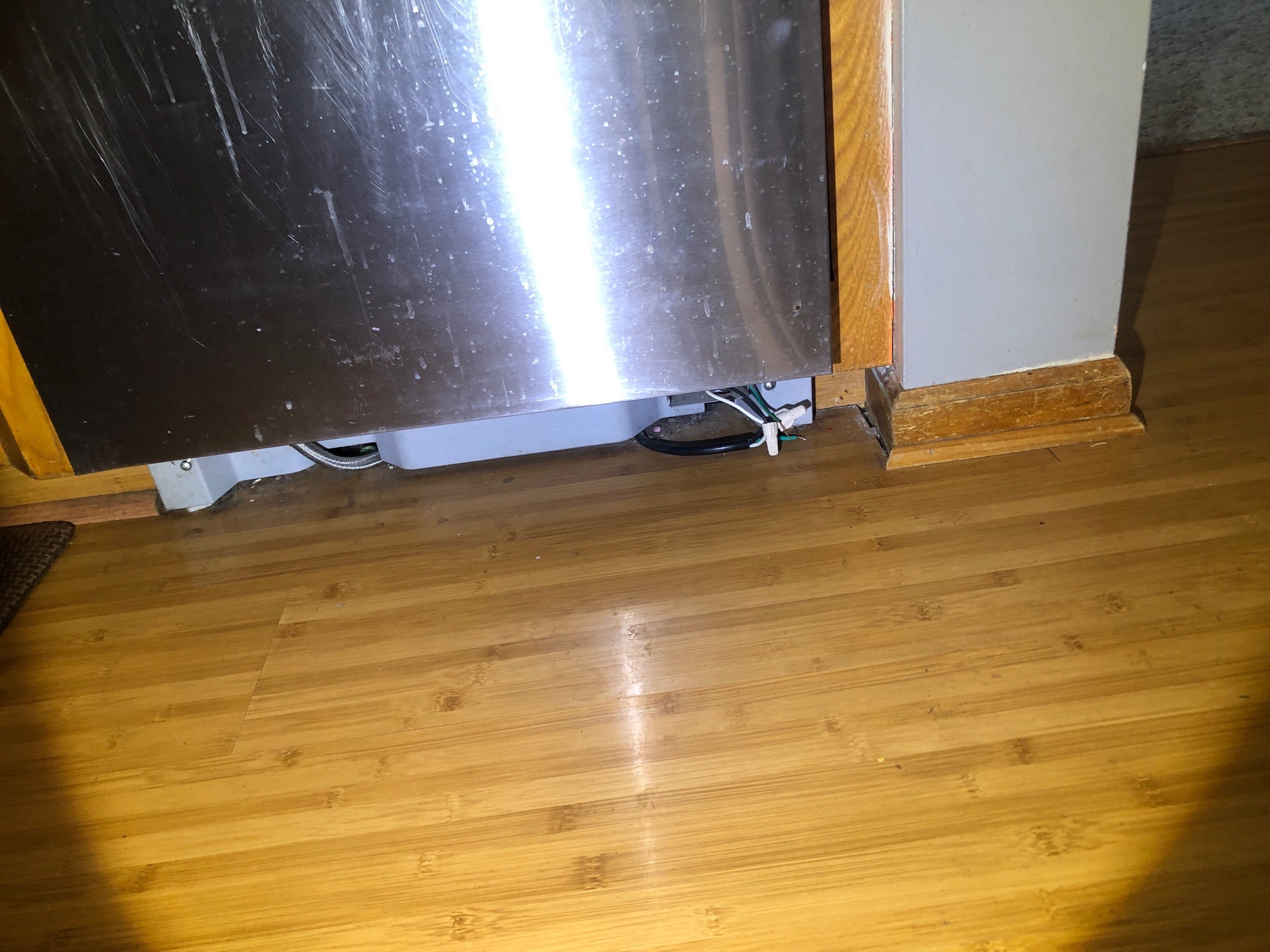 Exposed Wiring under Dishwasher Home Standards Inspection Services